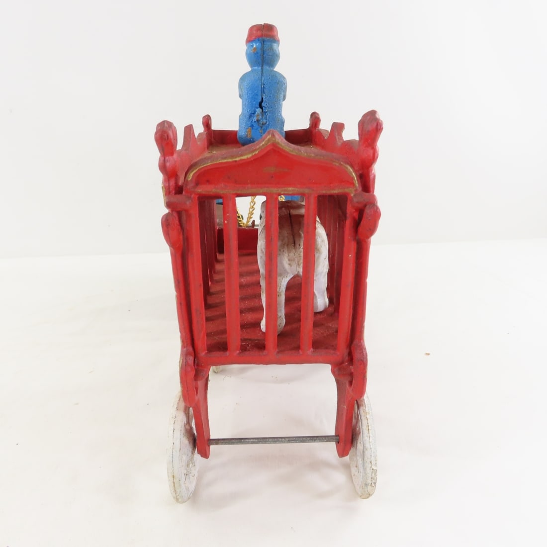 3 Reproduction Cast Iron Horse Drawn Wagons - 3