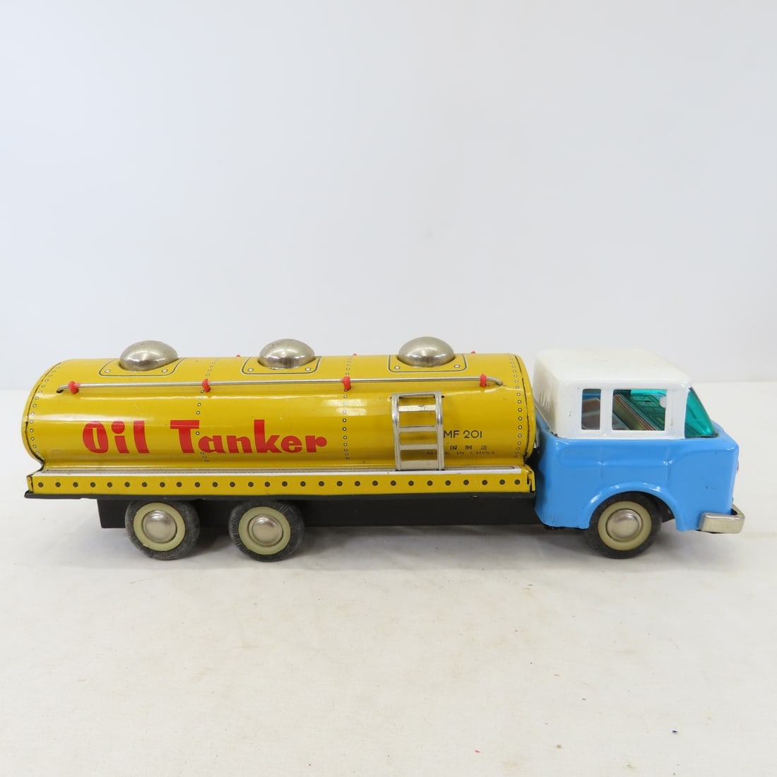 Tin Litho Friction Truck, Moving Truck & Boat - 7