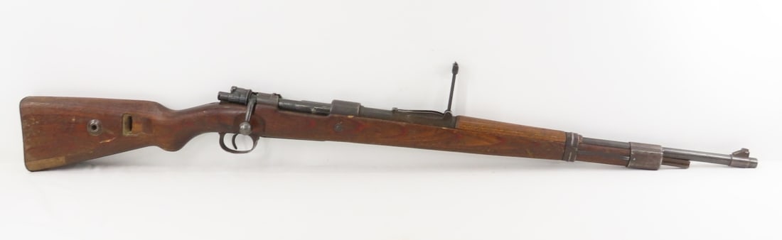 1939 German J.P. Sauer & Sohn Mod K98 8mm Rifle: 1939 German J.P. Sauer & Sohn Mod K98 8mm Rifle - SN# 9522C, CAI import mark., receiver marked "147 1939", eagle 9522 C, and 3 nazi eagle 37 proof marks, side rail marked Mod 98, barrel with eagle