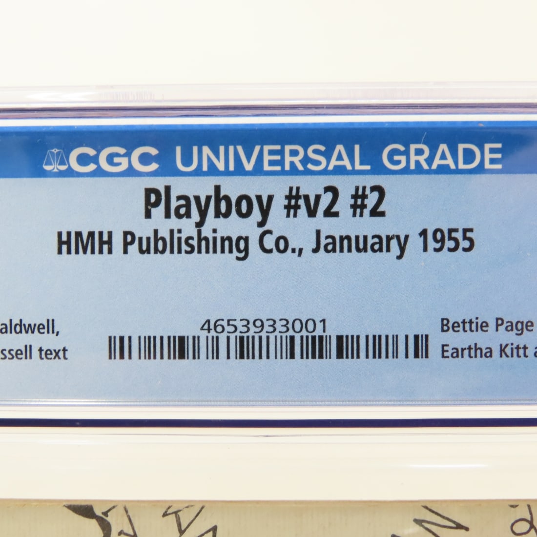 Playboy #v2 #2 January 1955 CGC Graded 5.5 - 4