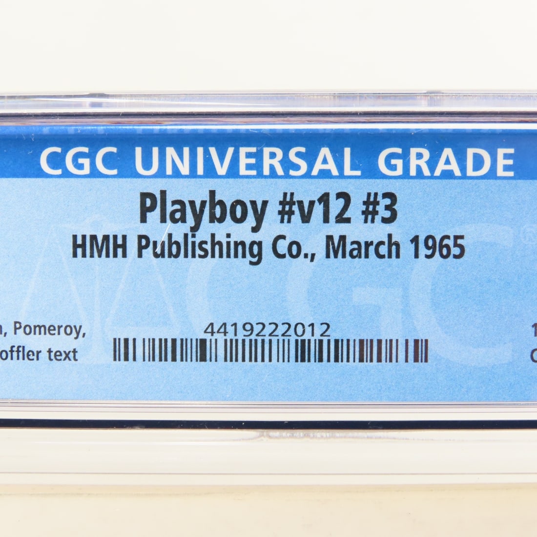 Playboy #v12 #3 March 1965 CGC Graded 6.0 - 4