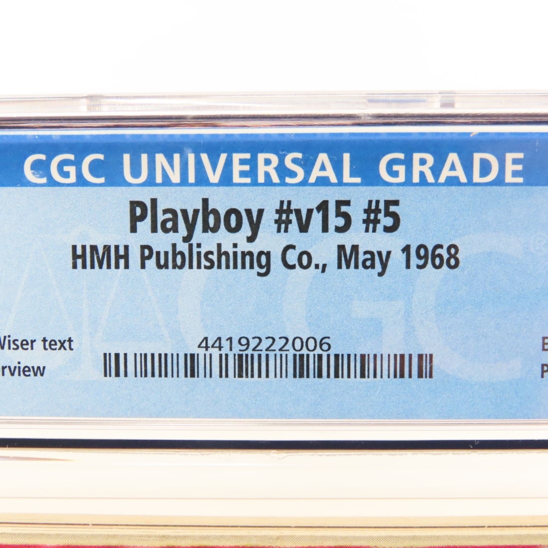 Playboy #v15 #5 May 1968 CGC Graded 6.5 - 4