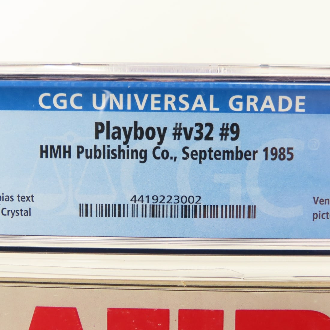 Playboy #v32 #9 September 1985 CGC Graded 6.5 - 4