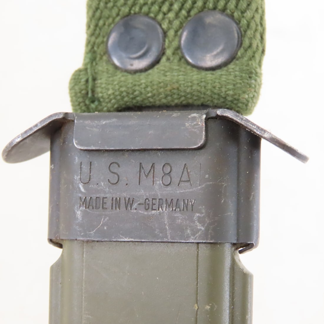 US M5A1 Bayonet in German USMA81 Scabbard - 11