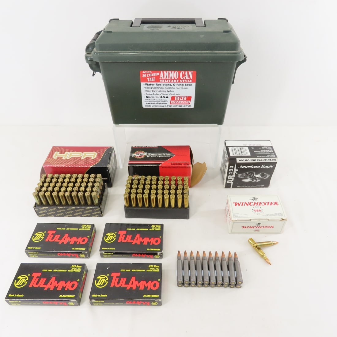 250+ Rounds Mixed .223 Remington in ammo can (1 of 20)