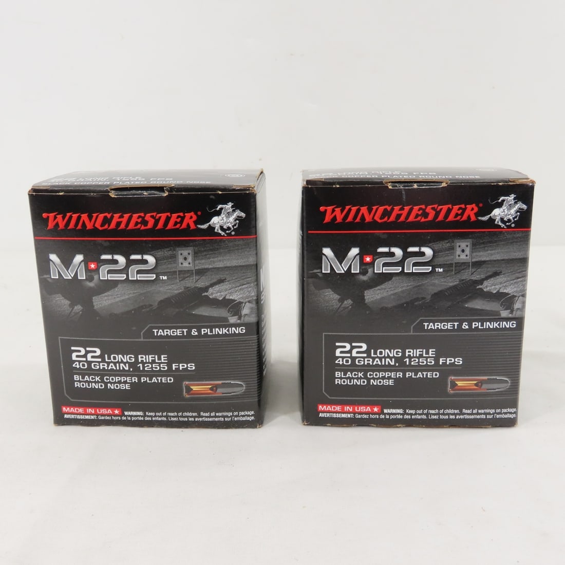 1000 Rounds Winchester M 22 .22 LR Ammunition - 6