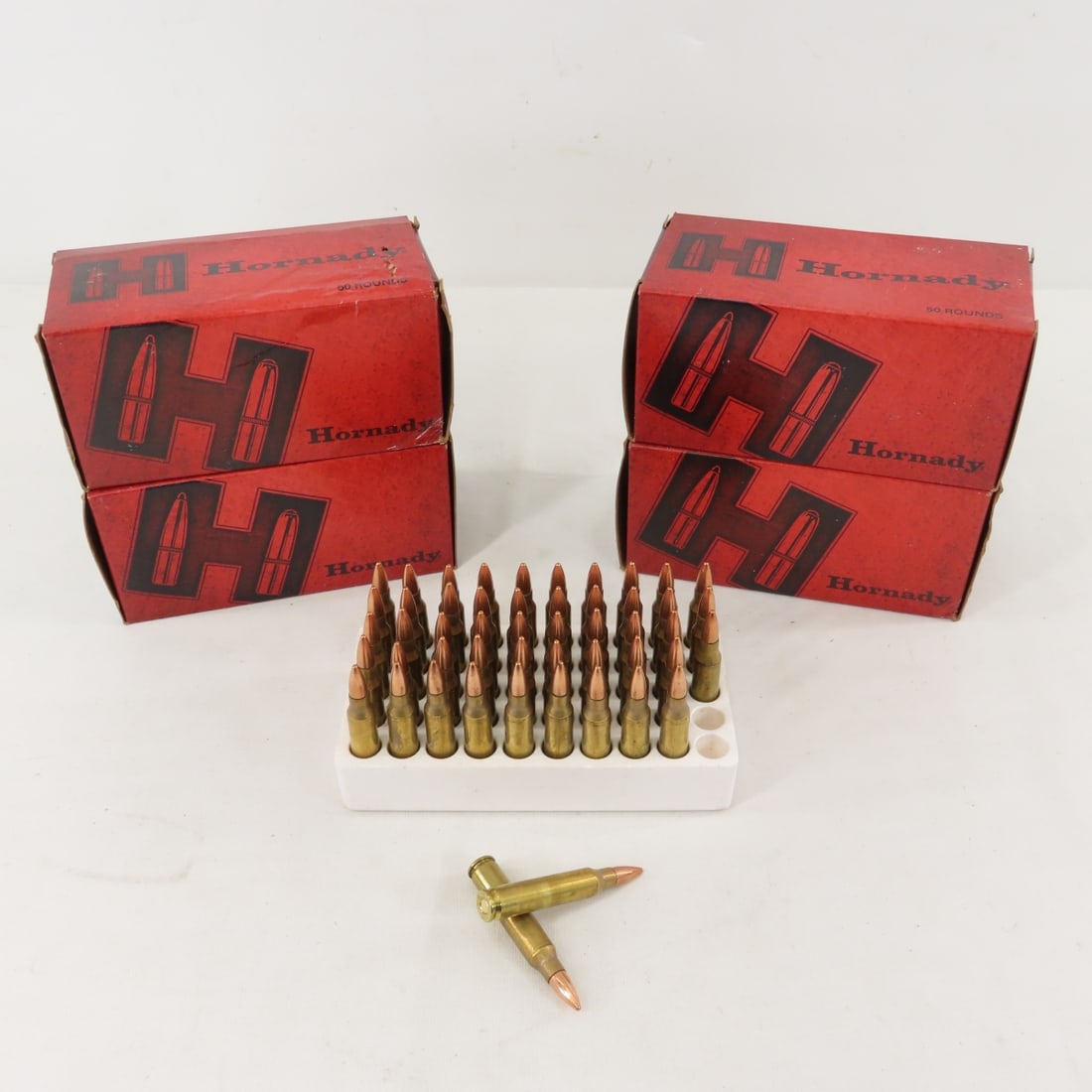 200 Rounds Hornady 223 Rem 55 gr FMJ/BT Ammo: 200 Rounds Hornady 223 Rem 55 gr FMJ/BT Ammo - Lot Size 6x6x6" 6 LB All information and photos are intended to be as accurate as possible, but errors are possible. No item may be returned or refused