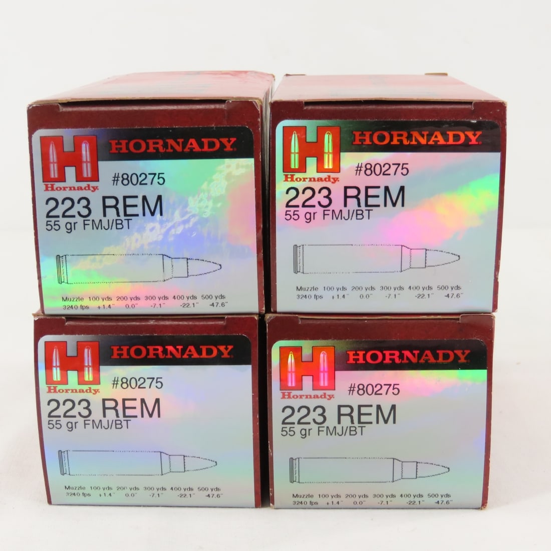200 Rounds Hornady 223 Rem 55 gr FMJ/BT Ammo - 4