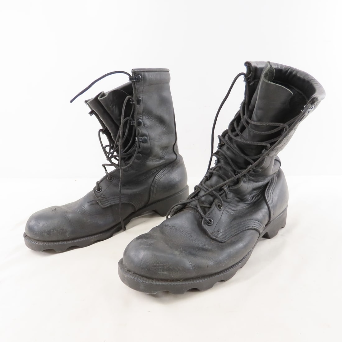 2 Pair Vintage US Military Combat Boots Sz 9.5, 10 - 4