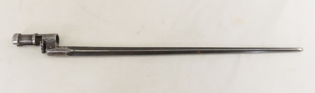 WWII Era Soviet M1891/30 Socket Bayonet: WWII Era Soviet M1891/30 Socket Bayonet - Right Side Elbow: 3102, Left Elbow: 2987, OAL: 19.75", Lot Size: 20 x 2 x 2", 1 lb All information and photos are intended to be as accurate as possible, but