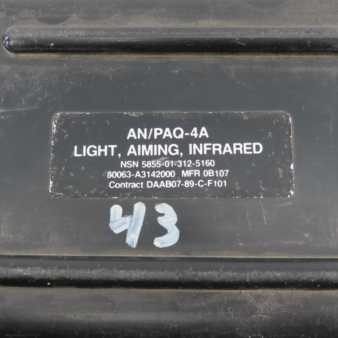 2 Empty Plastic Storage Cases, AN/PAQ & other - 15