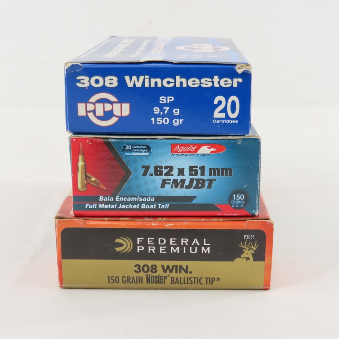 178 Rounds 308 Win & 7.62x51mm Ammunition - 8