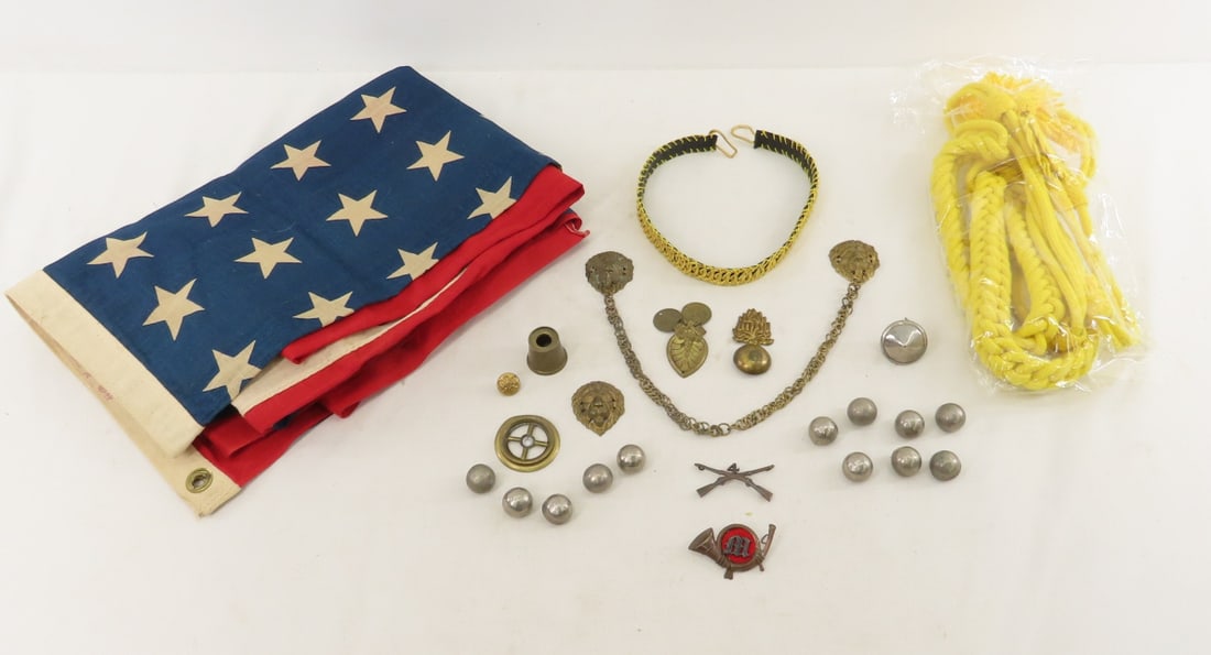 48 Star American Flag, Military Cap Insignia, More (1 of 14)