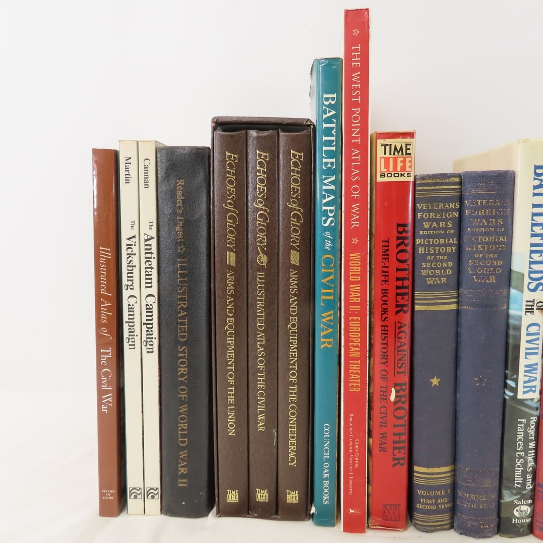 Collection of WWII & Civil War Books, HC SC - 2