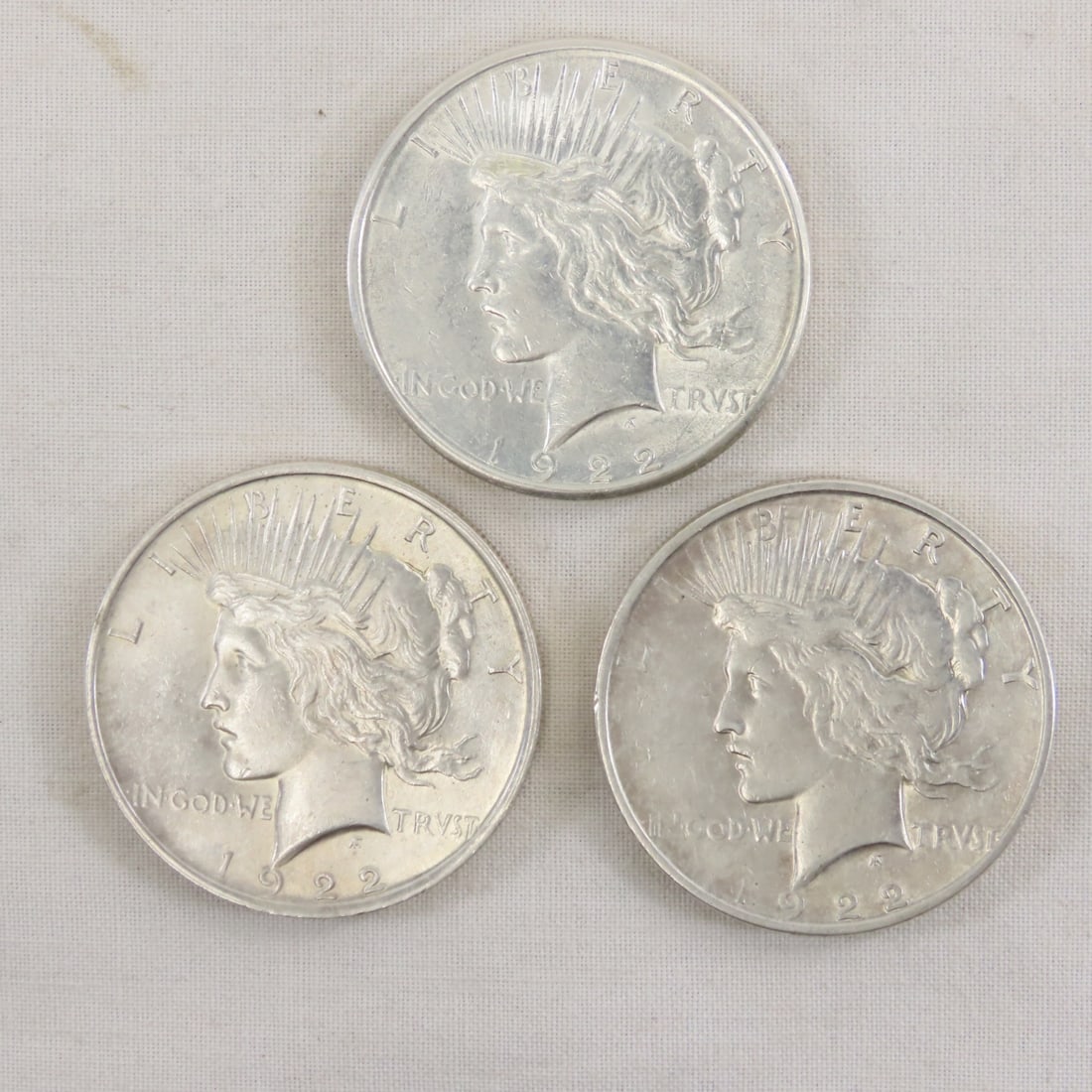 1922 P,D,S Peace Silver Dollars (1 of 7)