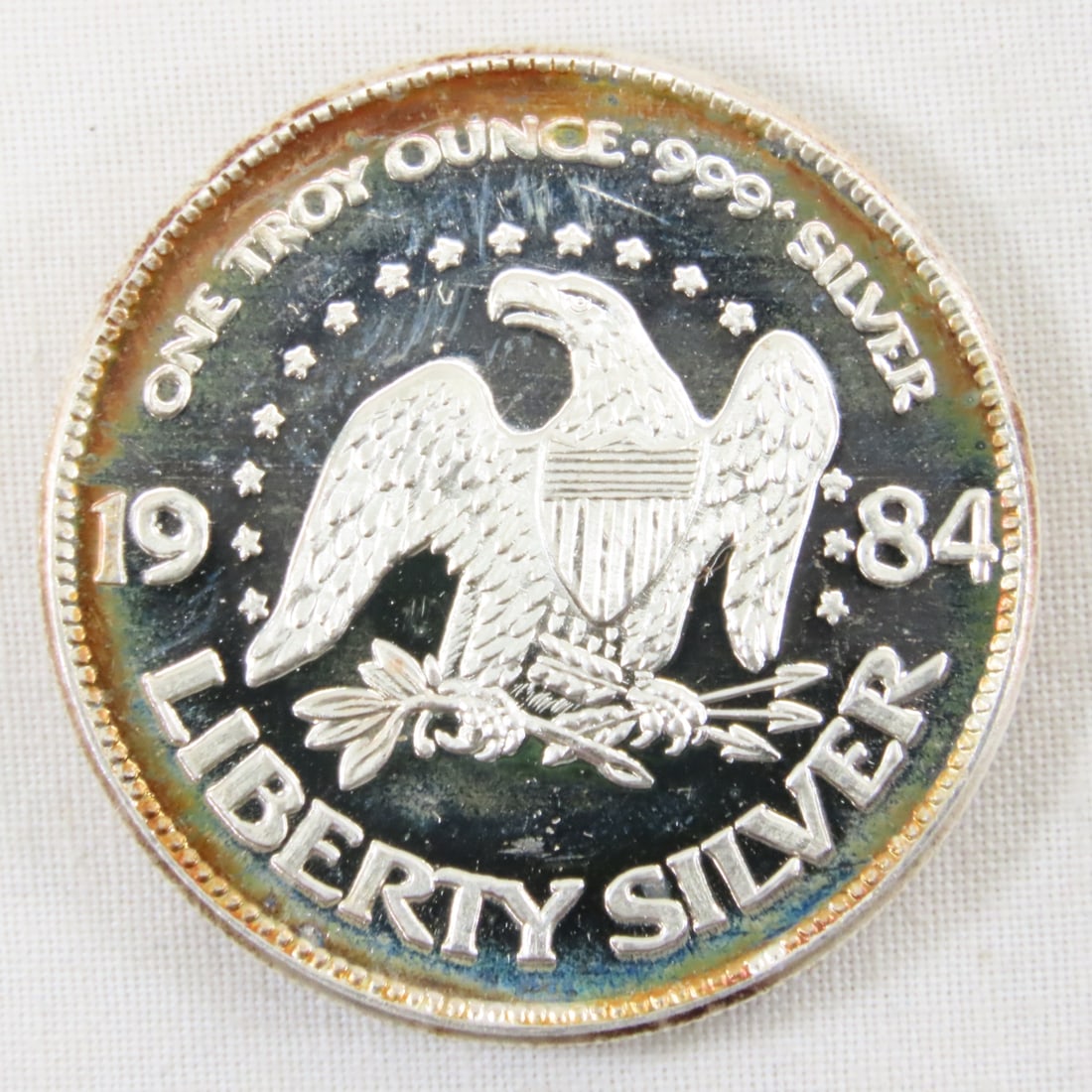 1984 A-Mark Liberty Silver 1ozt .999 Silver Round - 2