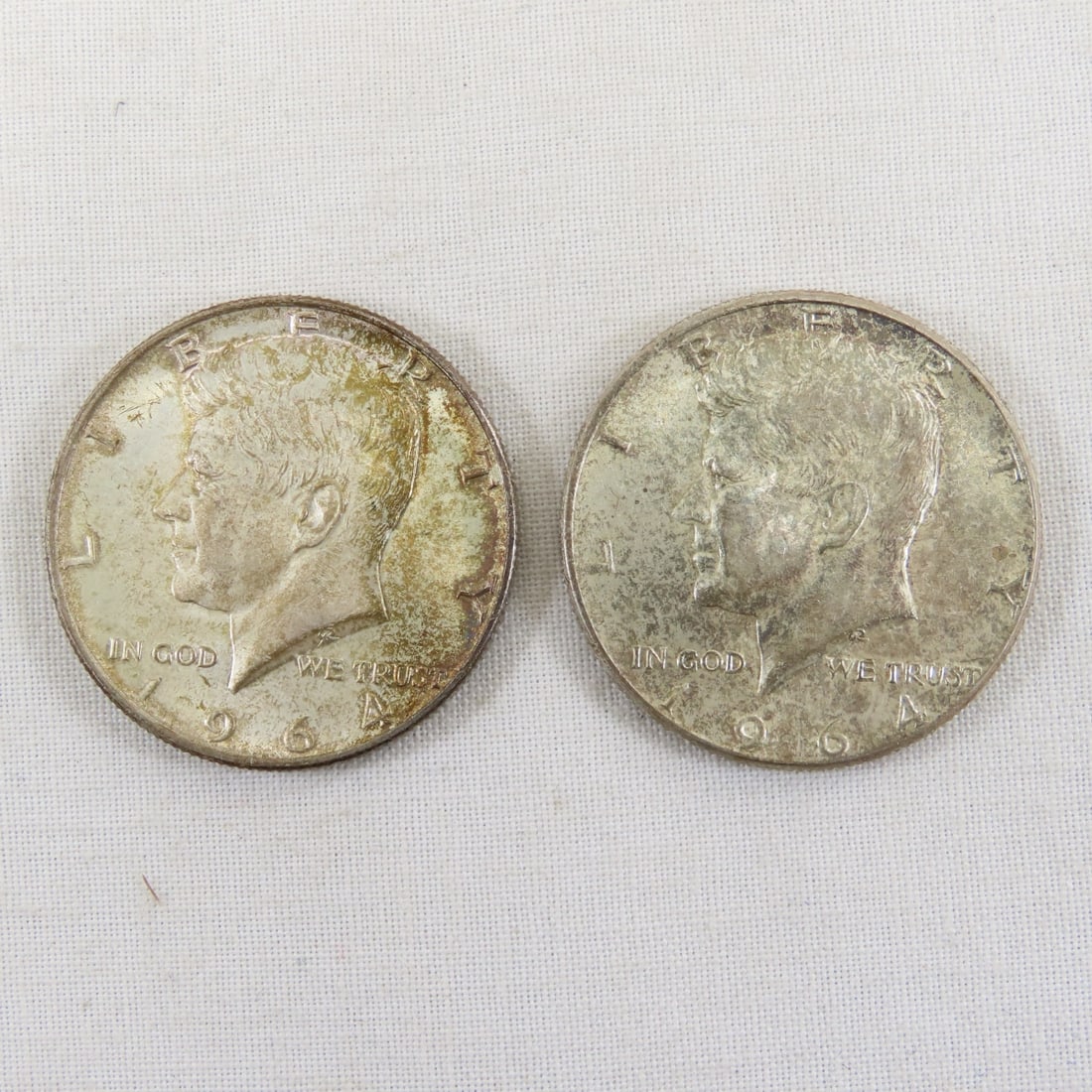 10 1964 90% Silver Kennedy Half Dollars - 10