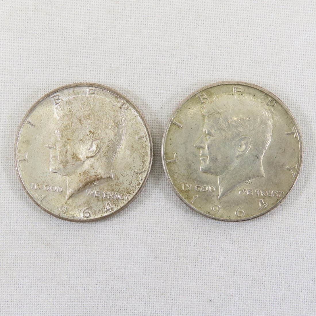 10 1964 90% Silver Kennedy Half Dollars - 2
