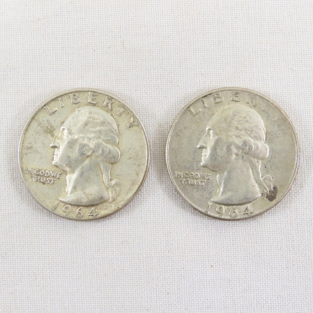 10 1964 90% Silver Washington Quarters - 4
