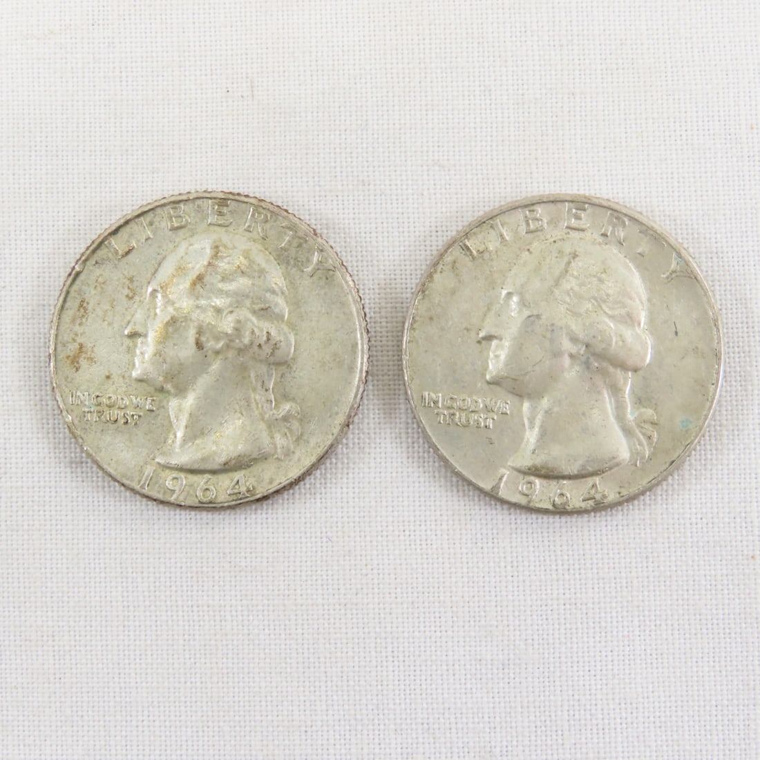 10 1964 90% Silver Washington Quarters - 8