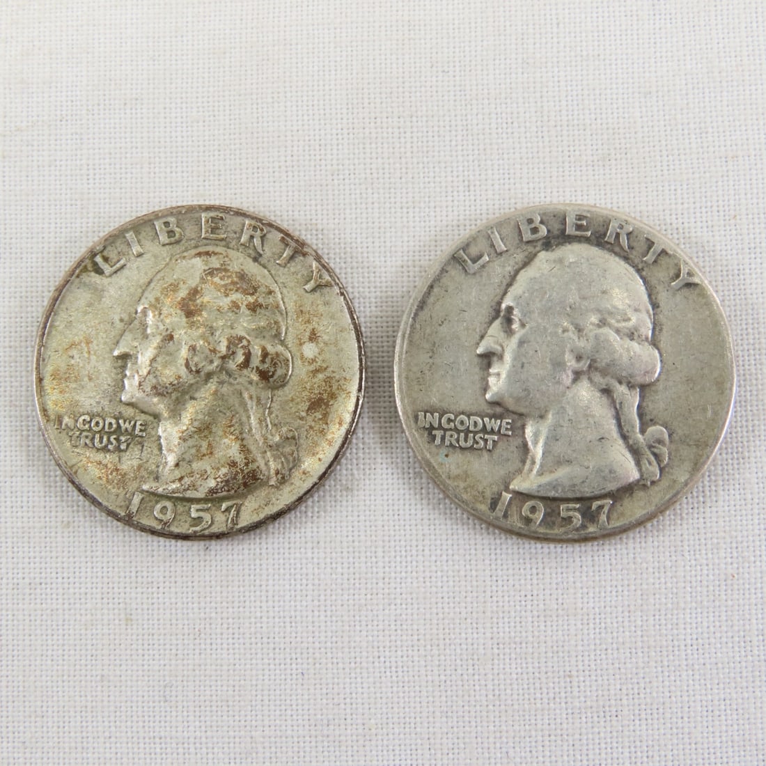 10 1940's & 1950's 90% Silver Washington Quarters - 10