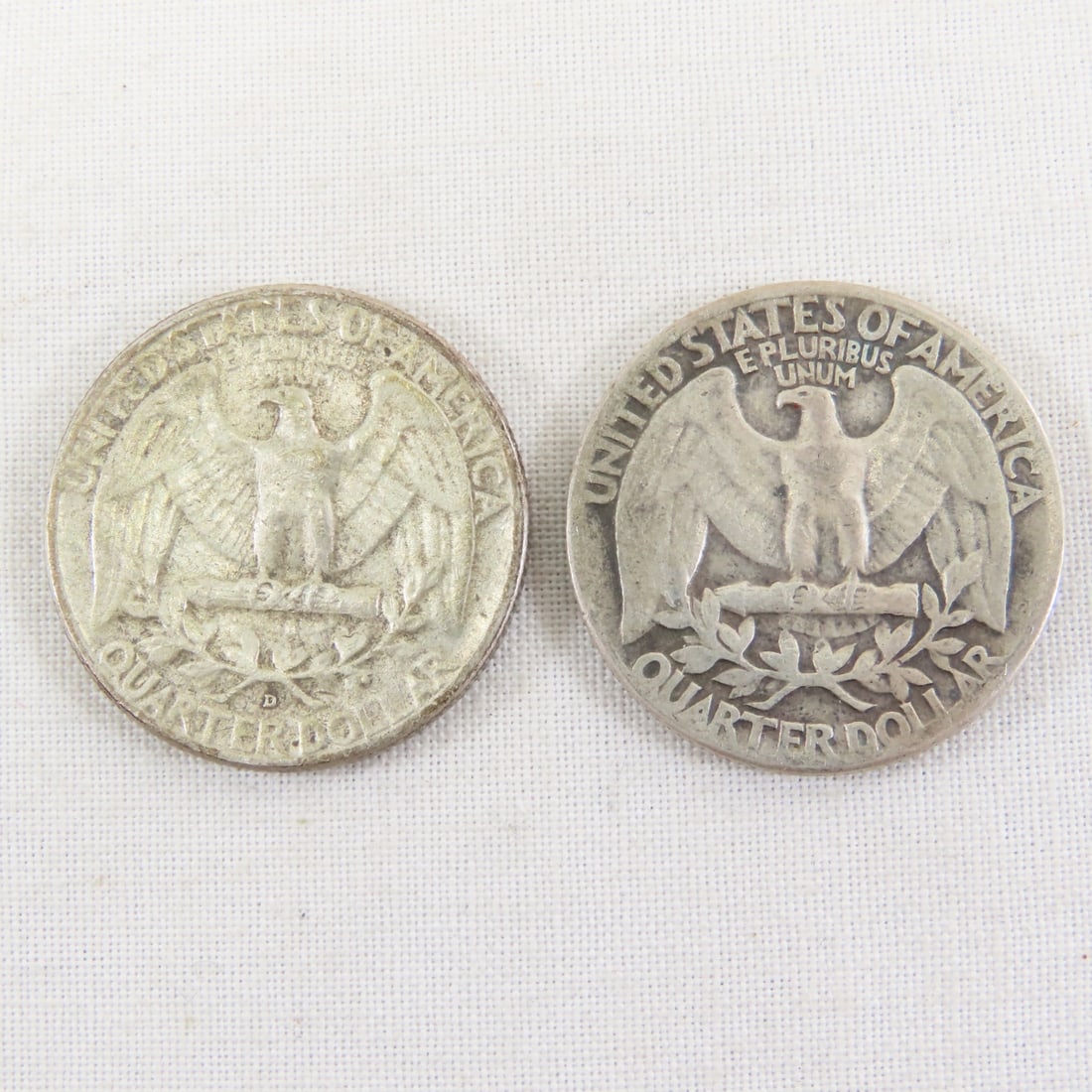 10 1940's & 1950's 90% Silver Washington Quarters - 11