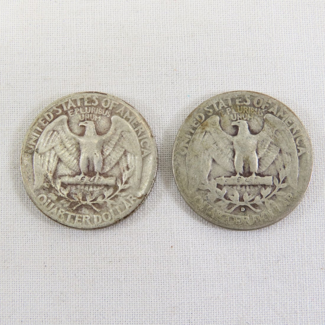 10 1940's & 1950's 90% Silver Washington Quarters - 3