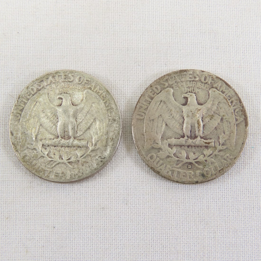 10 1940's & 1950's 90% Silver Washington Quarters - 7