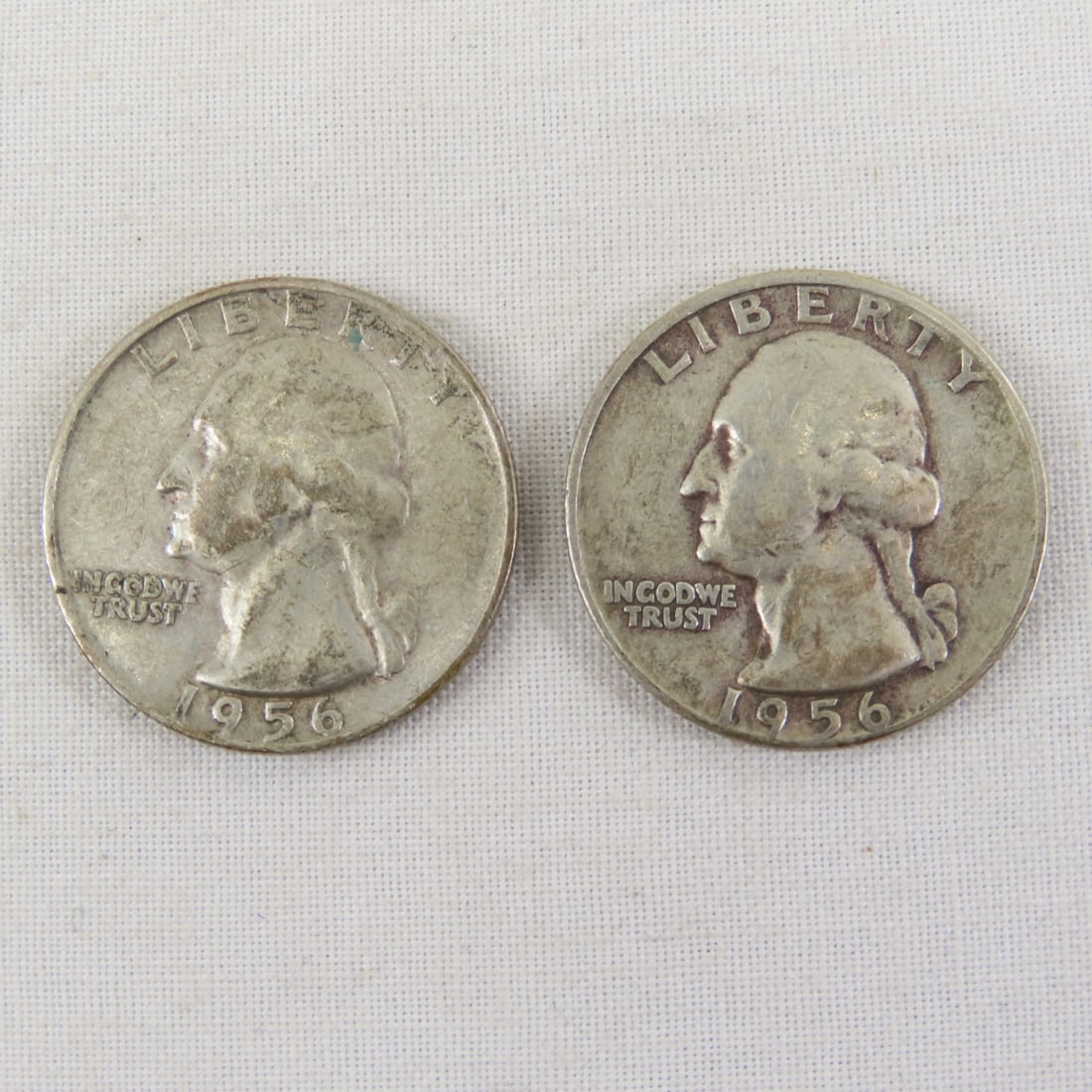 10 1940's & 1950's 90% Silver Washington Quarters - 8