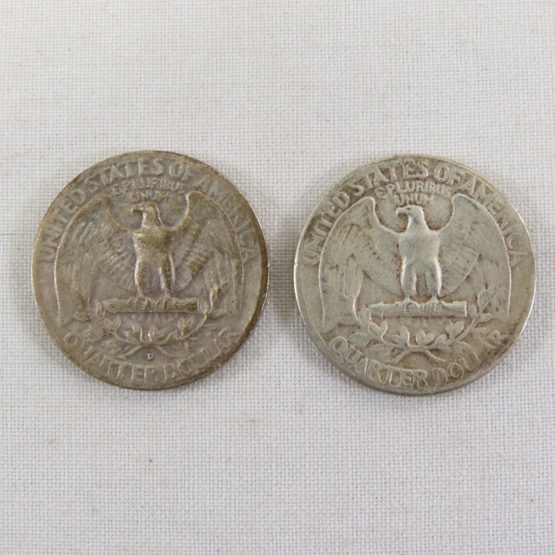 10 1940's & 1950's 90% Silver Washington Quarters - 9