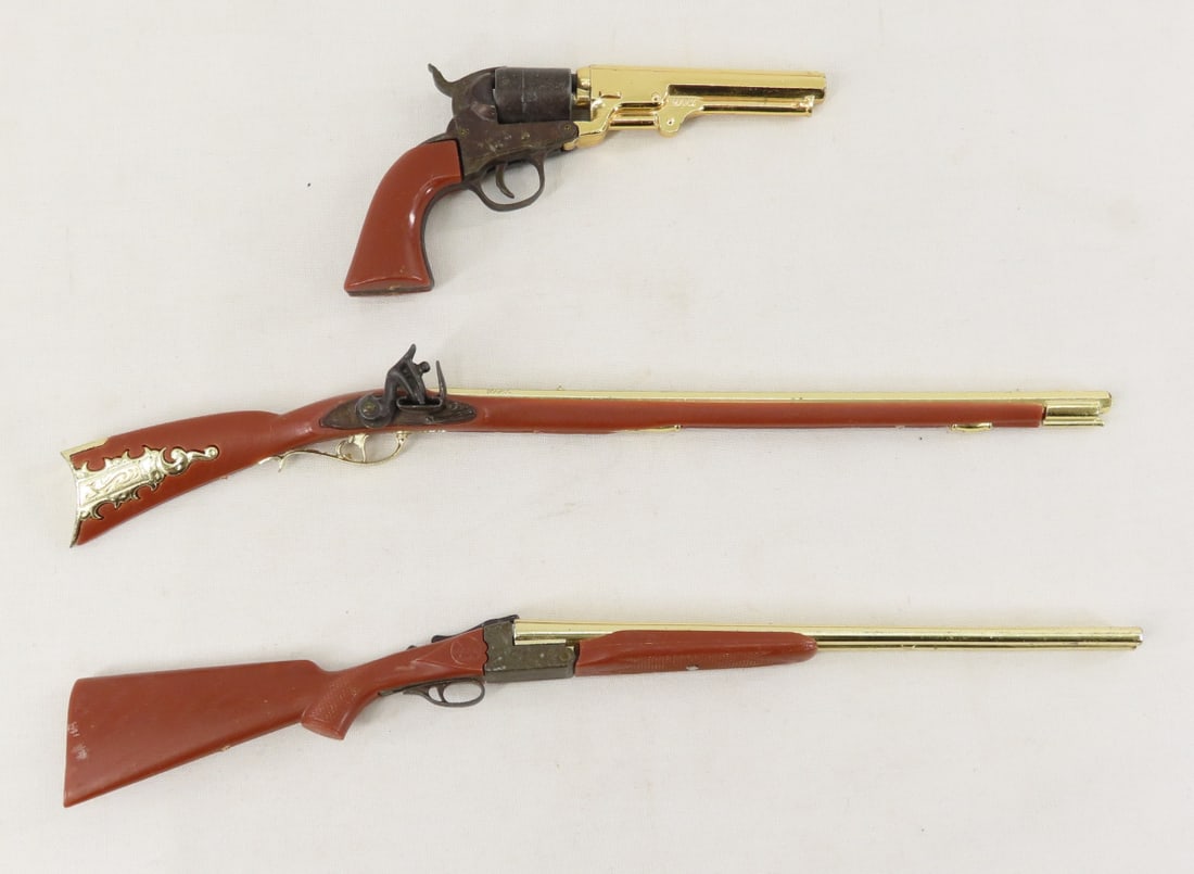 3 Vintage MARX Plastic Miniature Gun Replicas (1 of 20)