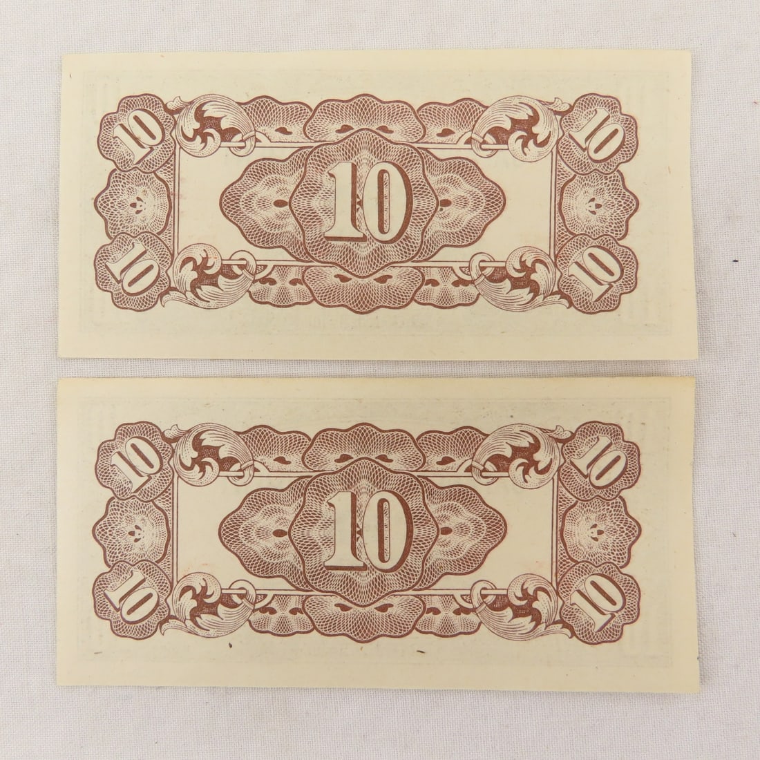 WWII Japanese Government 1, 5, & 10 Centavos Notes - 4