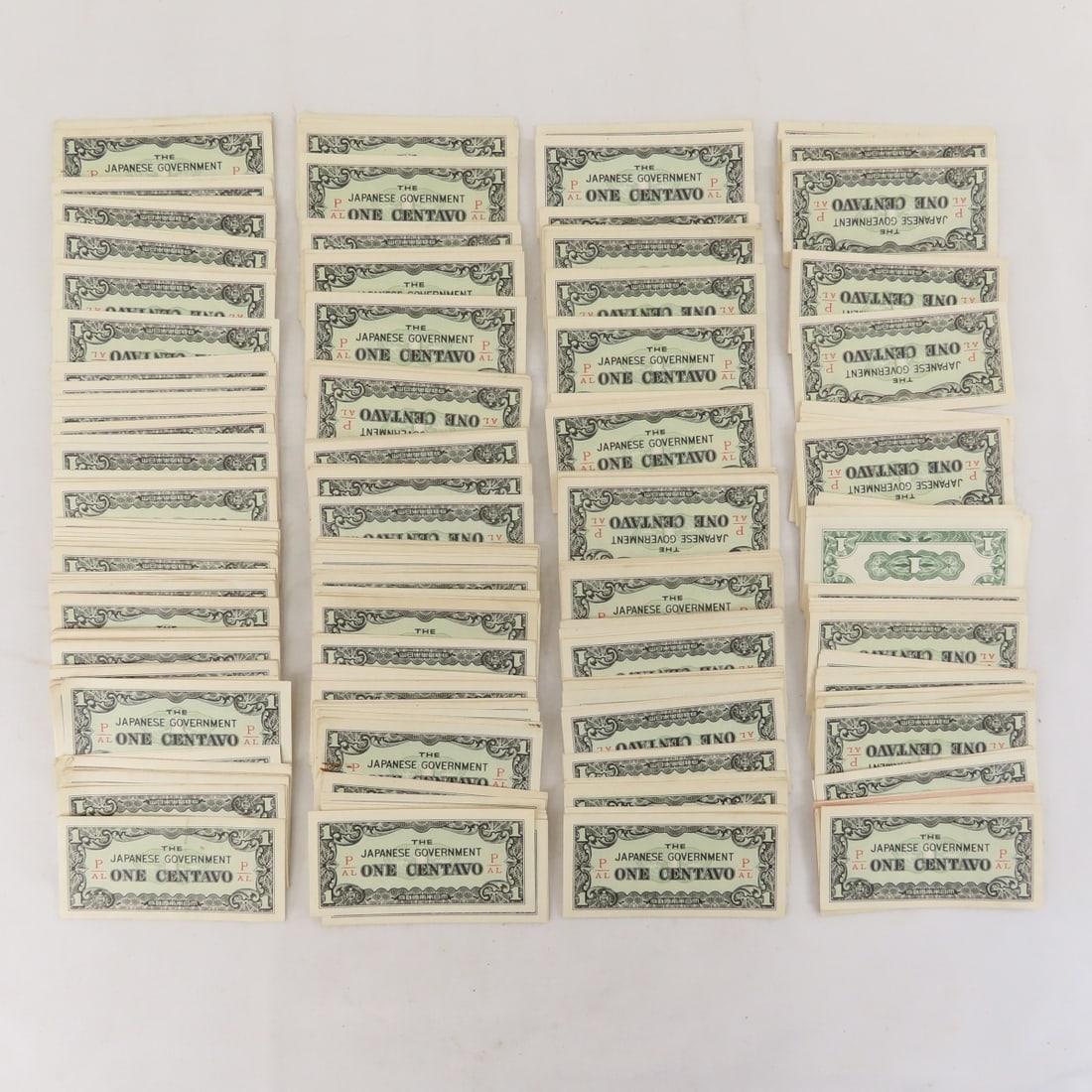WWII Japanese Government 1, 5, & 10 Centavos Notes - 8