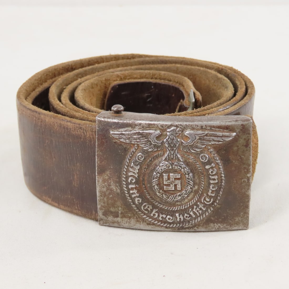 WWII German Waffen SS Enlisted NCO Buckle & Belt (1 of 11)