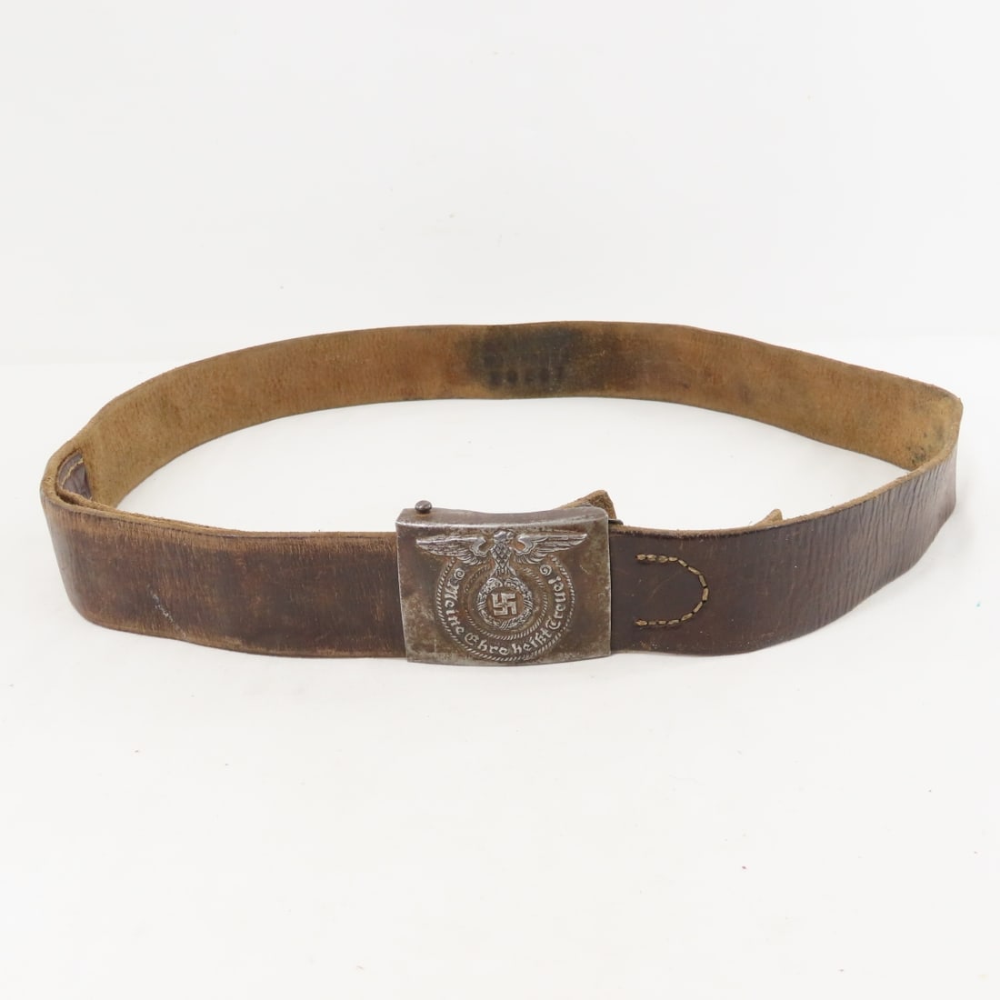 WWII German Waffen SS Enlisted NCO Buckle & Belt - 2