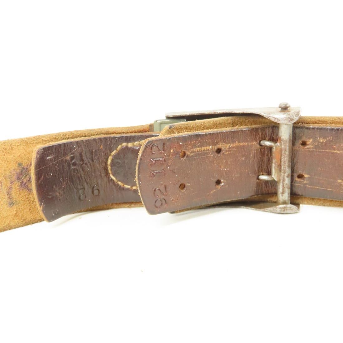 WWII German Waffen SS Enlisted NCO Buckle & Belt - 7
