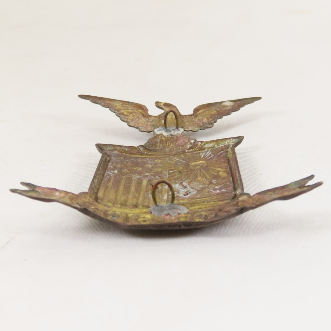 Pre-Civil War Era 8th Dragoons & Eagle Hat Plates - 4