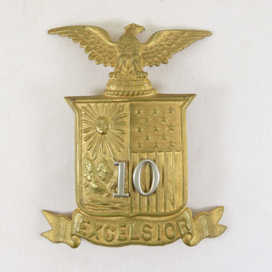 Pre-Civil War Era 8th Dragoons & Eagle Hat Plates - 5