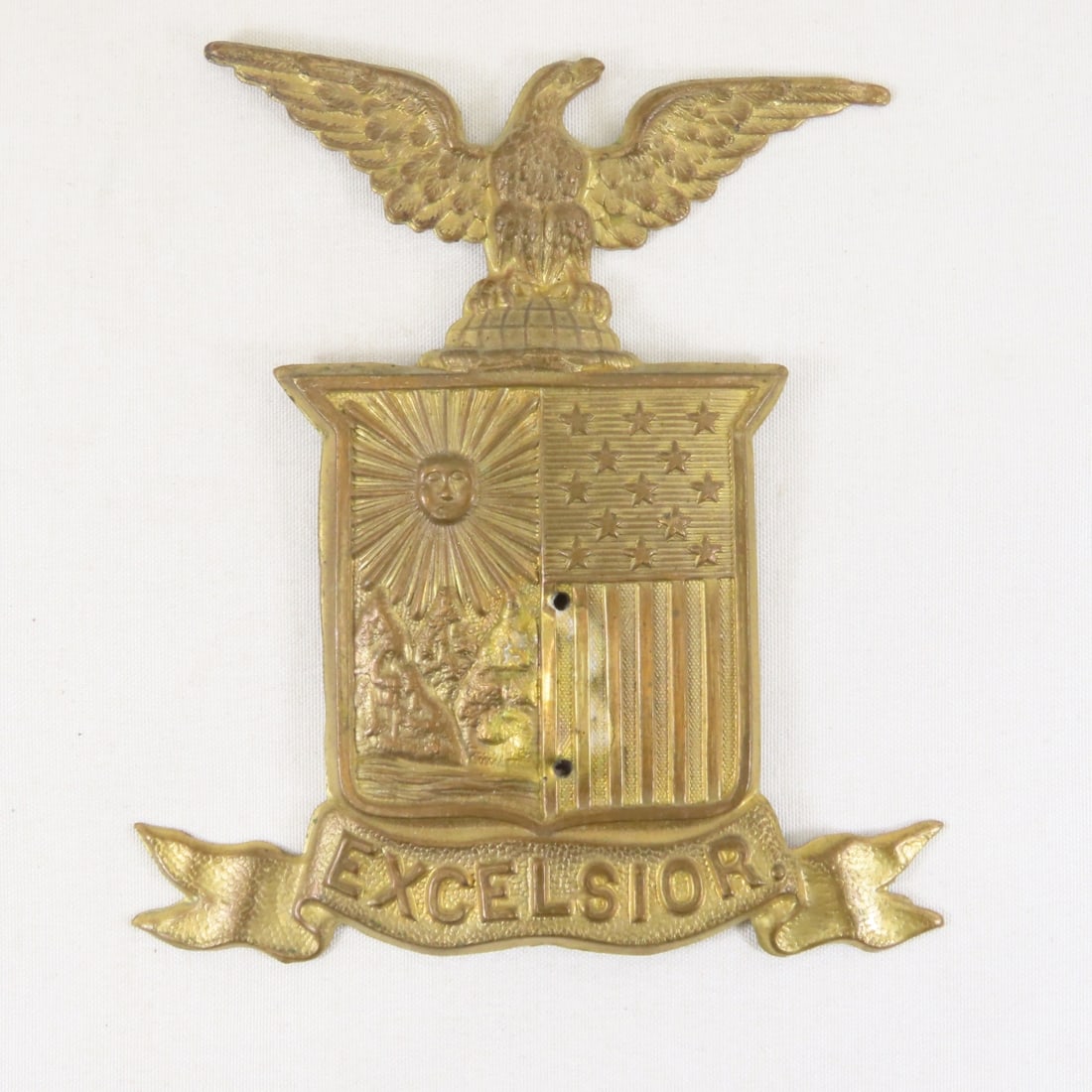 Pre-Civil War Era 8th Dragoons & Eagle Hat Plates - 8
