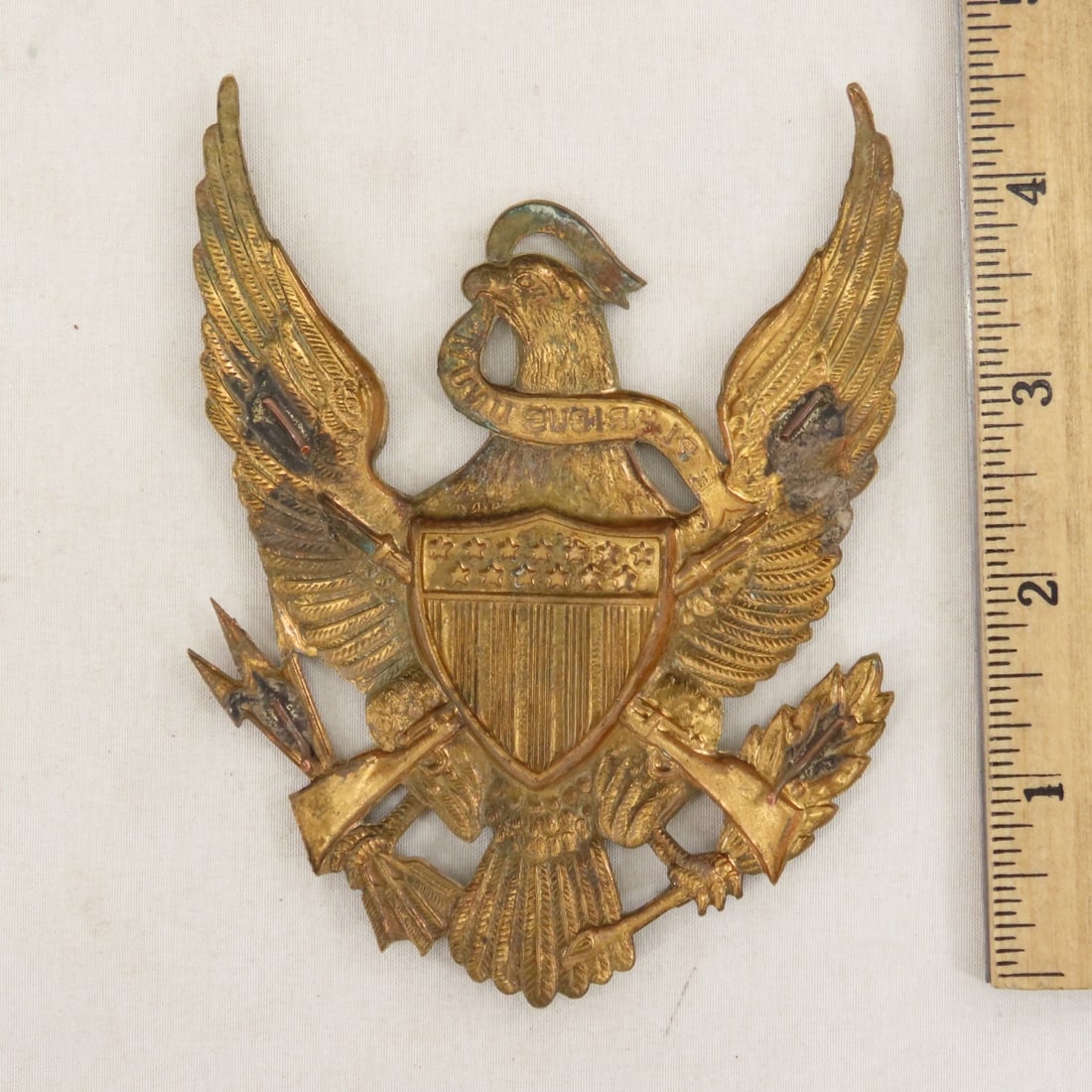 US Army Indian War Eagle Helmet Plates - 3