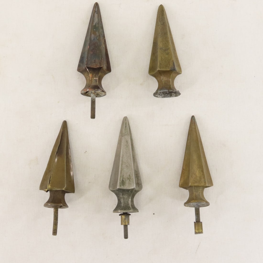 5 U.S. Indian War Fluted Helmet Spikes (1 of 7)
