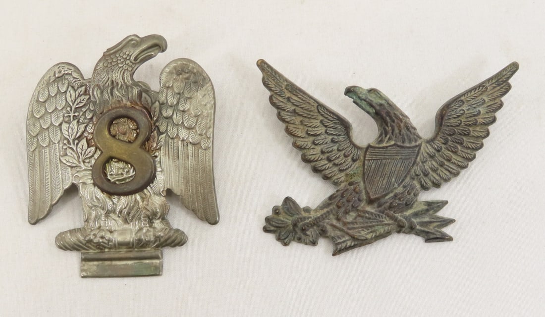 US Civil War Era NY Excelsior Brigade Cap Badges (1 of 7)