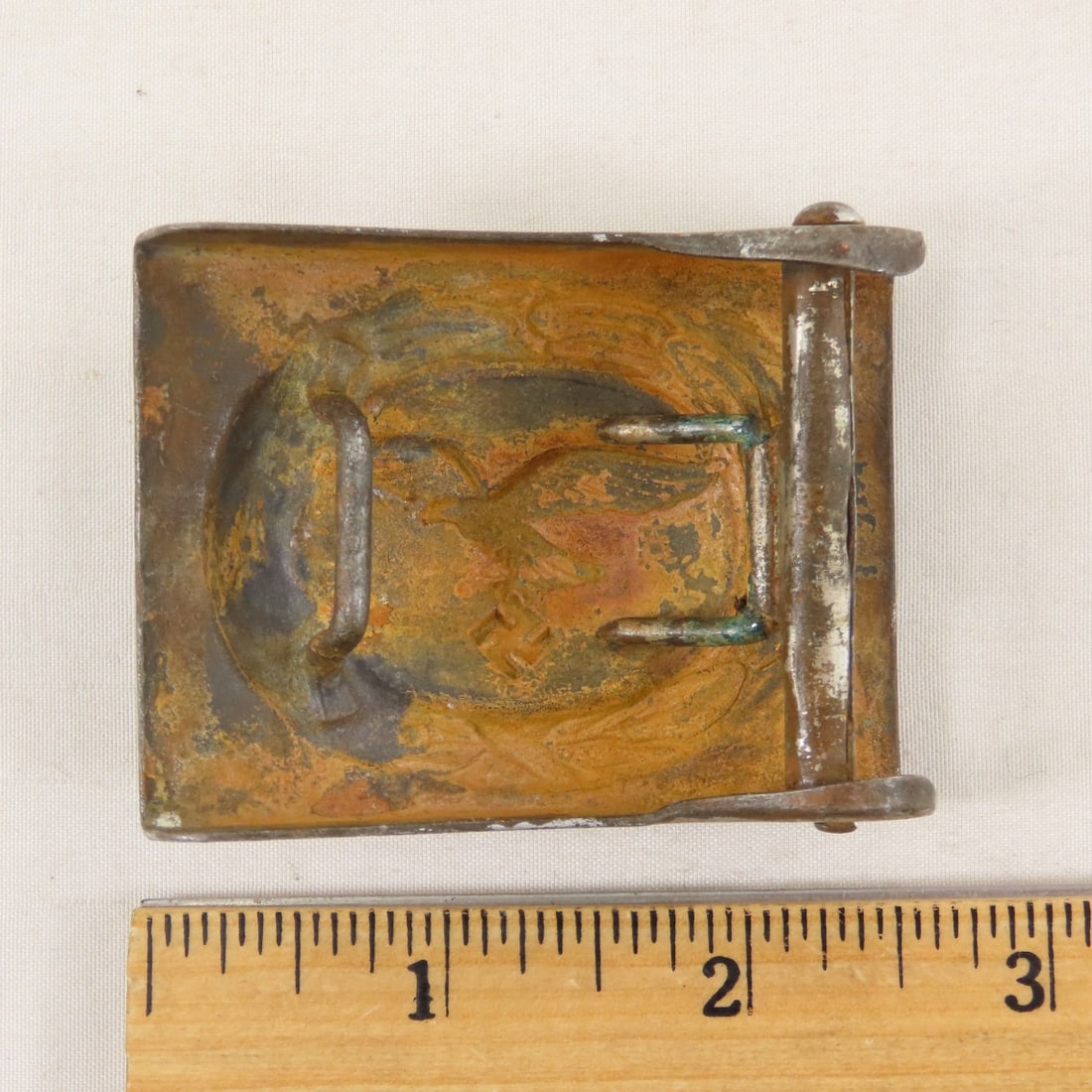 Luftwaffe Style Belt Buckle & 3 Badges - 3