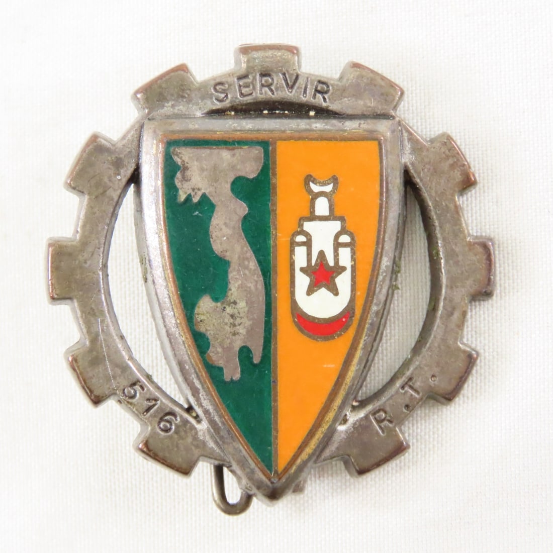 WWI French Verdun Defense medal & Army Badge - 2
