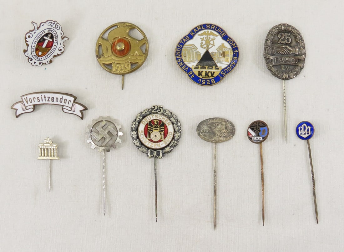 WWI & WWII Era German Stick Pins & other pins (1 of 15)