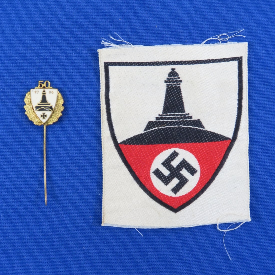 WWII German DRKB Armband Patch & Stick Pin (1 of 8)
