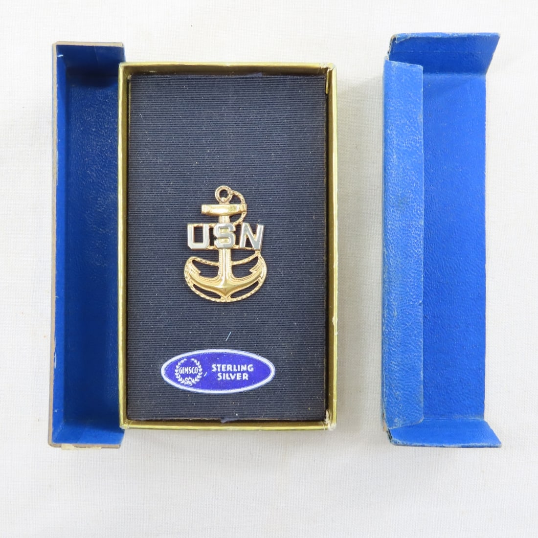 US Navy Sterling Silver Cap Badges & Pins- 3 OZ - 4