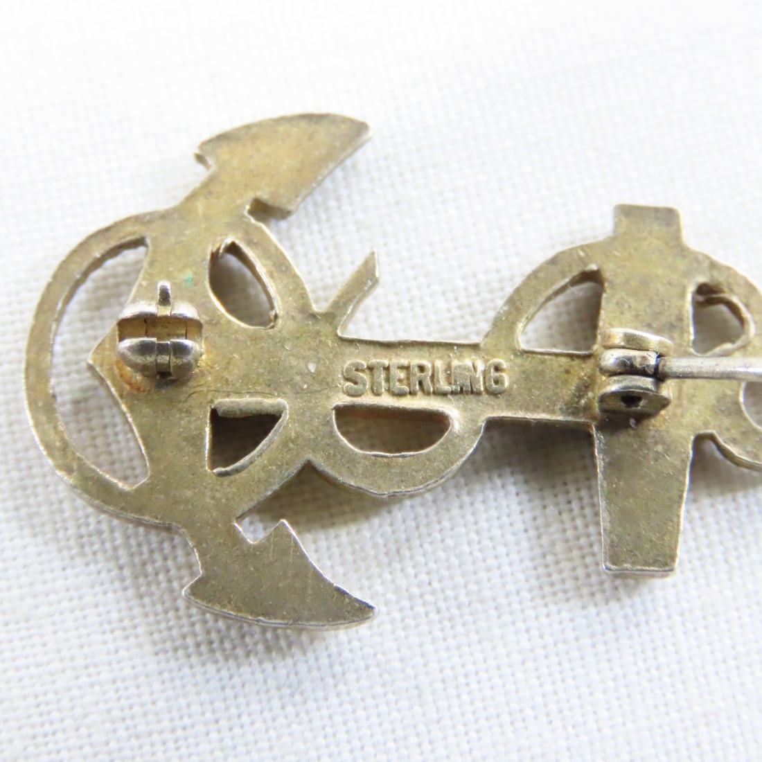 US Navy Sterling Silver Cap Badges & Pins- 3 OZ - 12