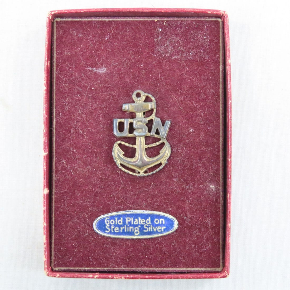 US Navy Sterling Silver Cap Badges & Pins- 3 OZ - 2