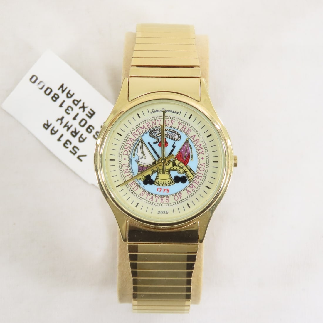 Jule Jurgensen Quartz Department of the Army Watch - 2